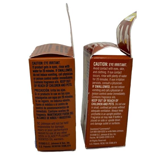 (2) Glade PlugIns Plug In Scented Oil Refill Vanilla Breeze Discontinued 2003 - Picture 4 of 5